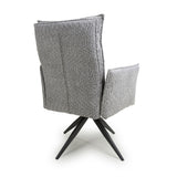Fabric Dining Chairs in Set Of 2 With Swivel Function - Brunswick