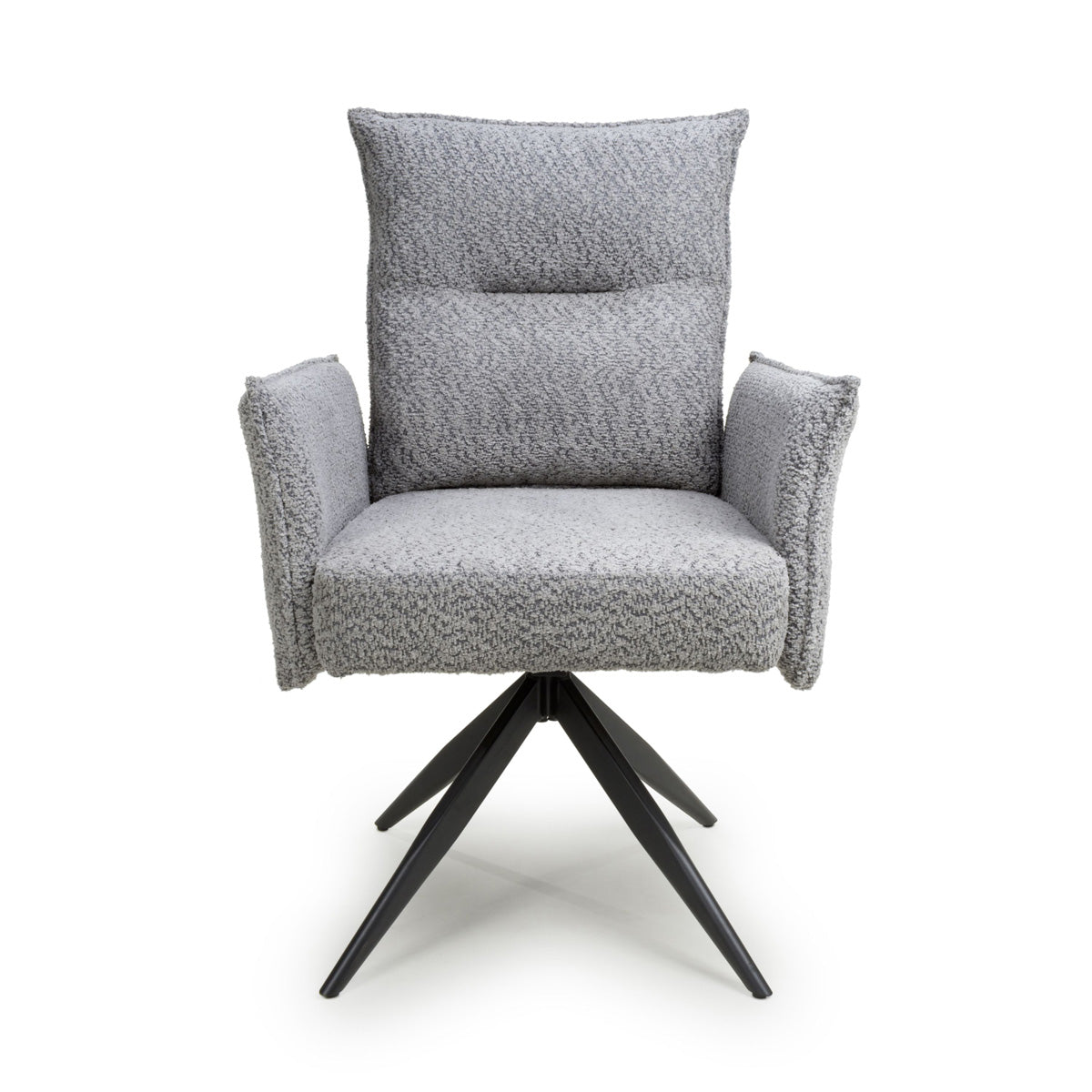 Fabric Dining Chairs in Set Of 2 With Swivel Function - Brunswick