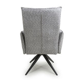Fabric Dining Chairs in Set Of 2 With Swivel Function - Brunswick