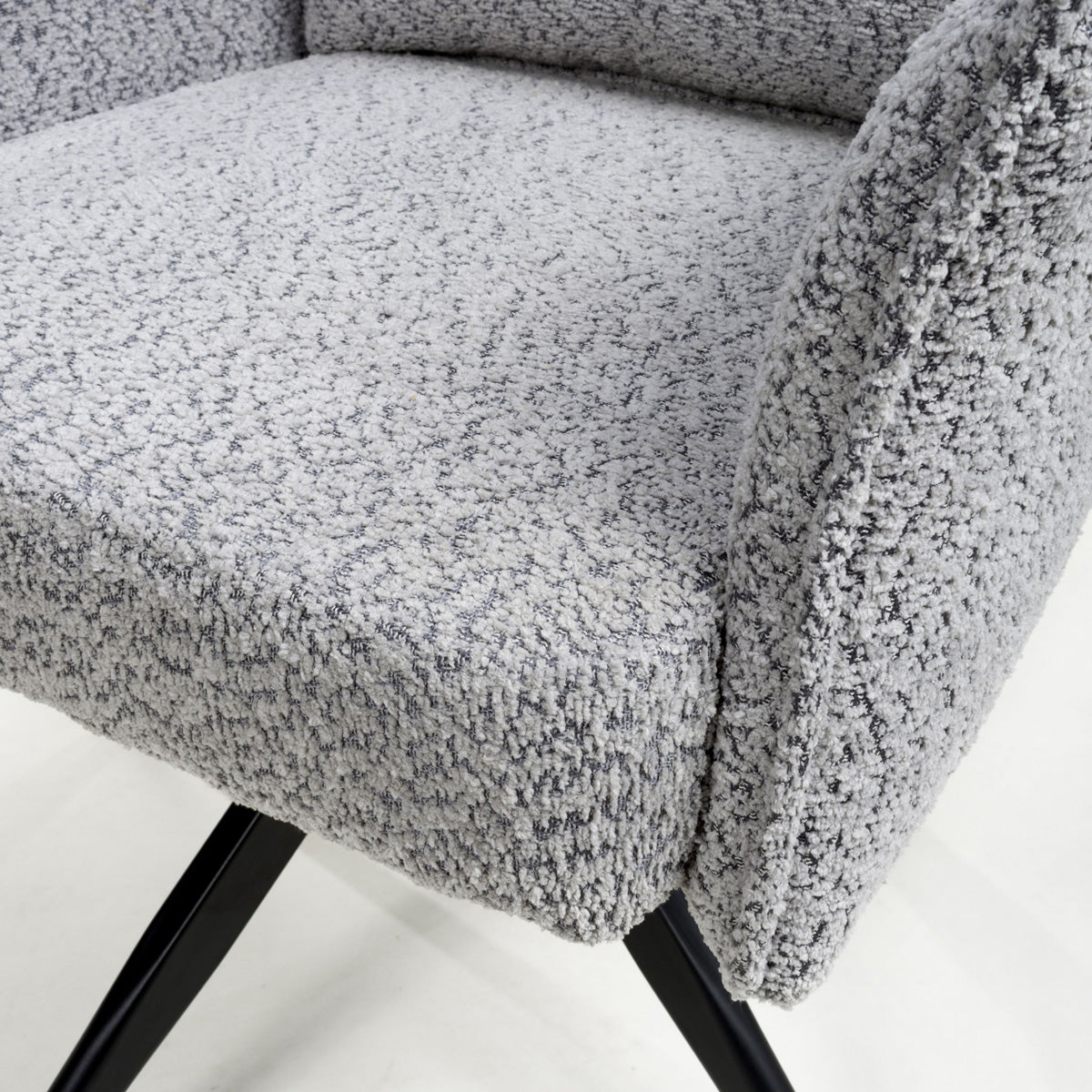 Fabric Dining Chairs in Set Of 2 With Swivel Function - Brunswick