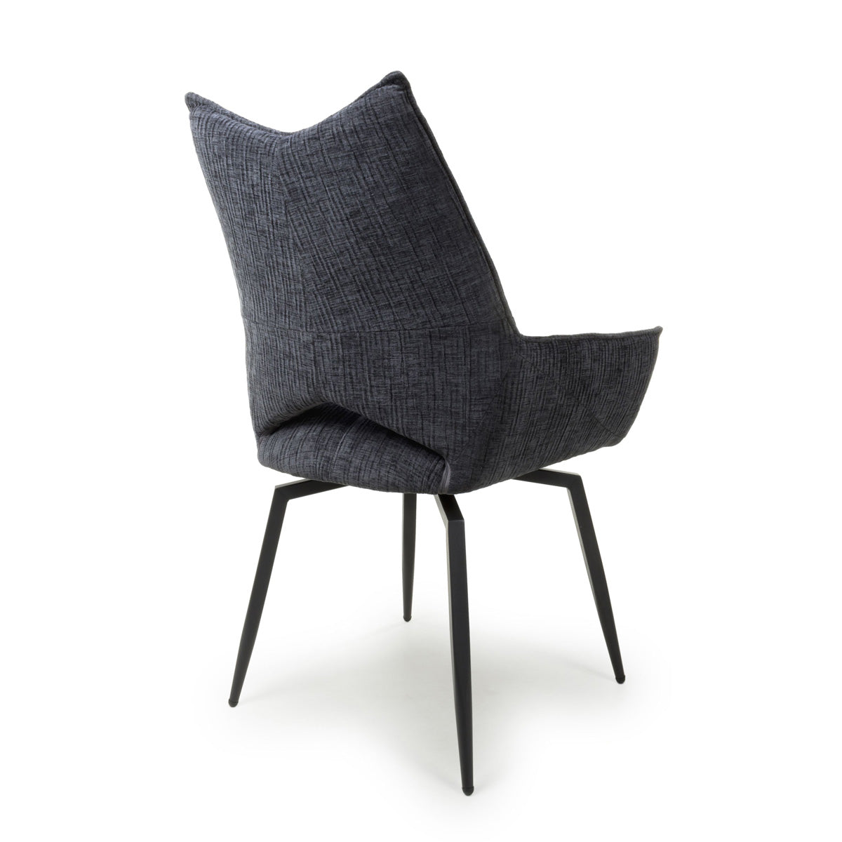 Fabric Dining Chairs in Set Of 2 With Swivel Function - Dakar