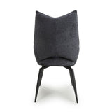 Fabric Dining Chairs in Set Of 2 With Swivel Function - Dakar