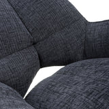 Fabric Dining Chairs in Set Of 2 With Swivel Function - Dakar