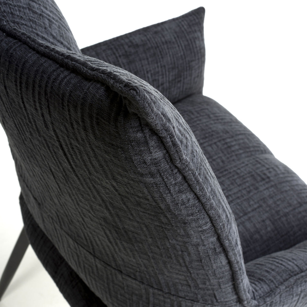 Fabric Dining Chairs in Set Of 2 With Swivel Function - Dakar