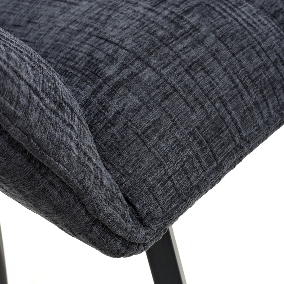 Fabric Dining Chairs in Set Of 2 With Swivel Function - Dakar
