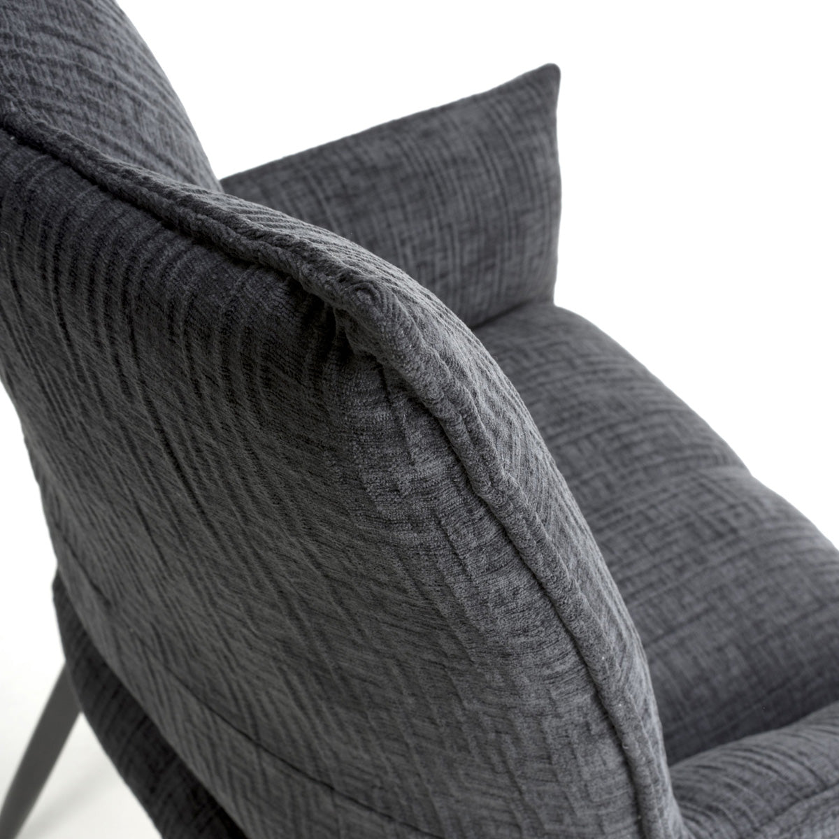 Fabric Dining Chairs in Set Of 2 With Swivel Function - Dakar