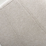 Fabric Dining Chairs in Set Of 2 Wave Back With Natural Rubberwood Legs - Baxter