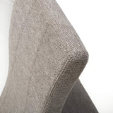 Fabric Dining Chairs in Set Of 2 Wave Back With Natural Rubberwood Legs - Baxter