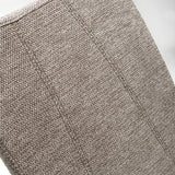 Fabric Dining Chairs in Set Of 2 Wave Back With Natural Rubberwood Legs - Baxter