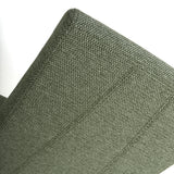 Fabric Dining Chairs in Set Of 2 Wave Back With Natural Rubberwood Legs - Baxter