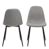 Fabric Dining Chairs in Set Of 4 - Wilma
