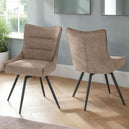 Fabric Dining Chairs Swivel in Set Of 2 - Lewis