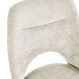 Fabric Dining Chairs With Swivel Actin in Set Of 2 - Jonah