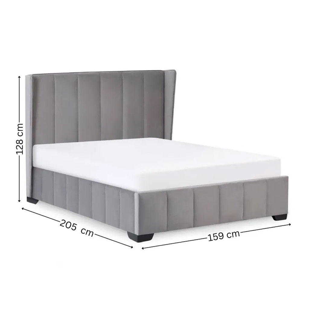 Fabric Double Bed - Katie
