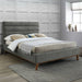Fabric Double Bed With Sprung Slatted Base - Mayfair