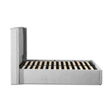 Fabric Double Bed With Storage - Amber