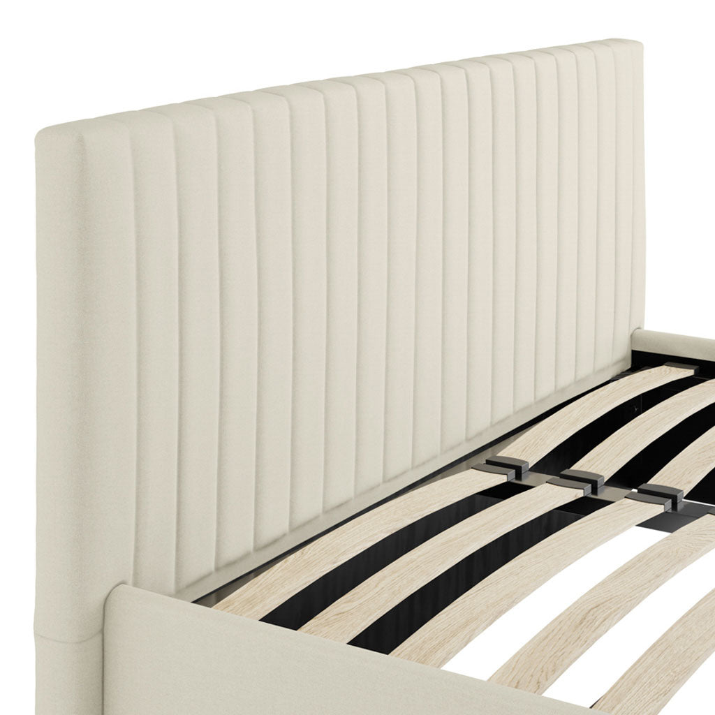 Fabric Double Ottoman Storage Bed - Berlin