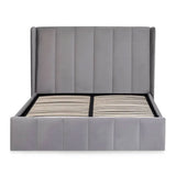 Fabric Double Ottoman Storage Bed - Katie