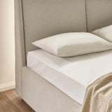 Fabric Double Ottoman Storage Bed - Maddock