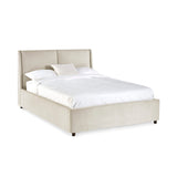 Fabric Double Ottoman Storage Bed - Maddock