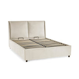 Fabric Double Ottoman Storage Bed - Maddock