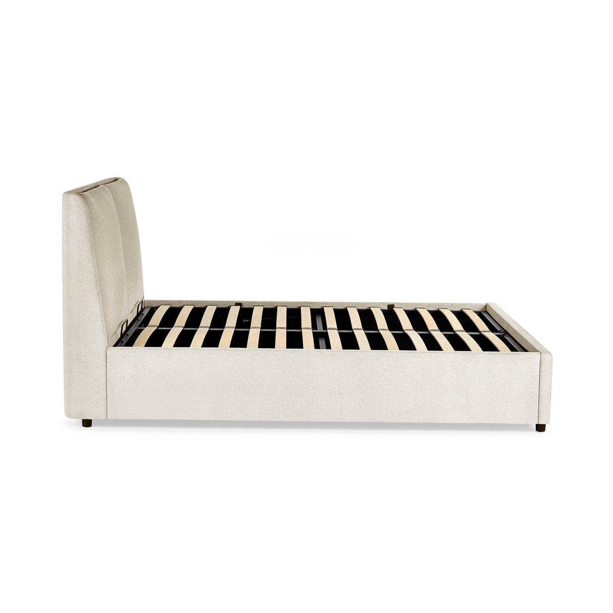 Fabric Double Ottoman Storage Bed - Maddock