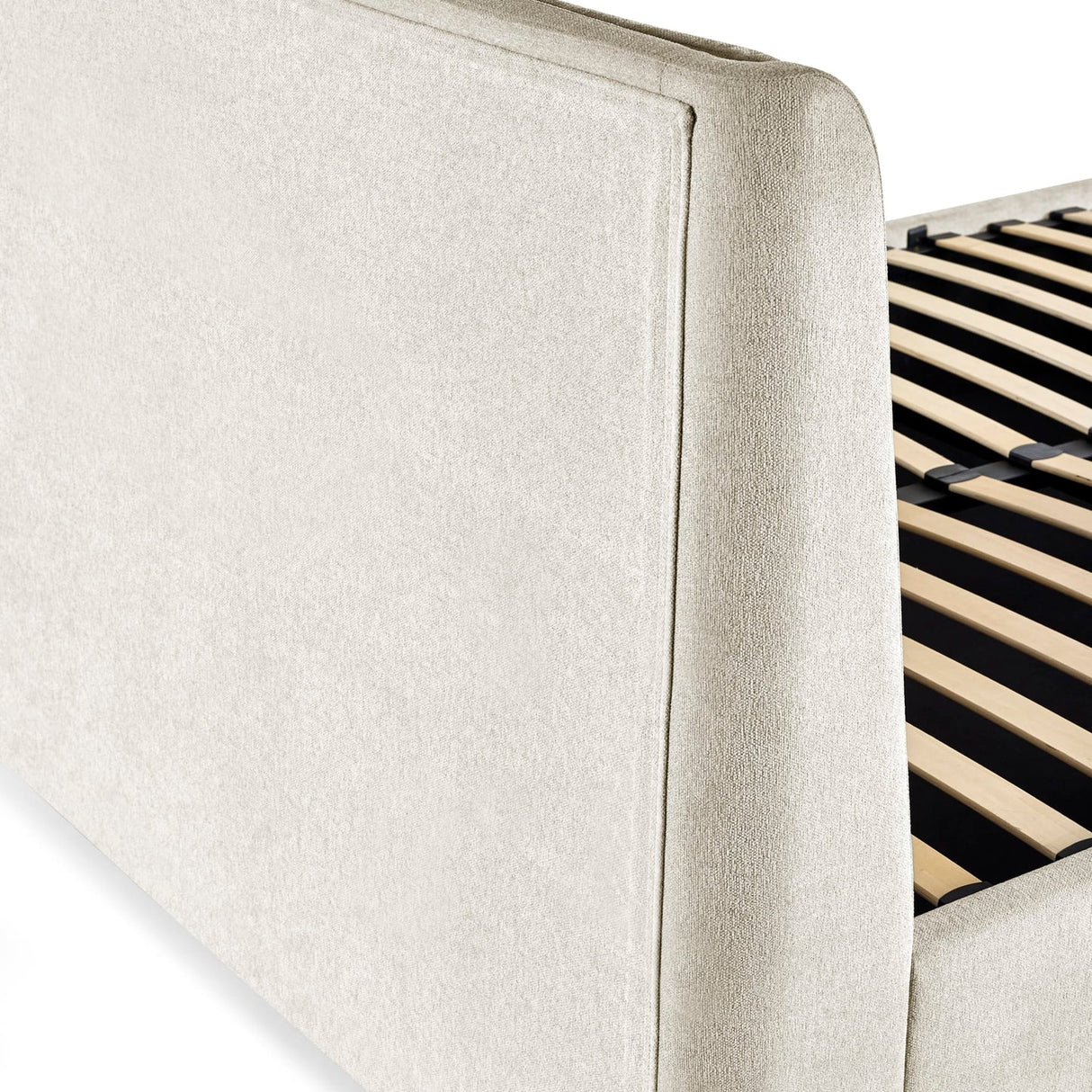 Fabric Double Ottoman Storage Bed - Maddock