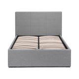 Fabric Double Ottoman Storage Bed - Rialto