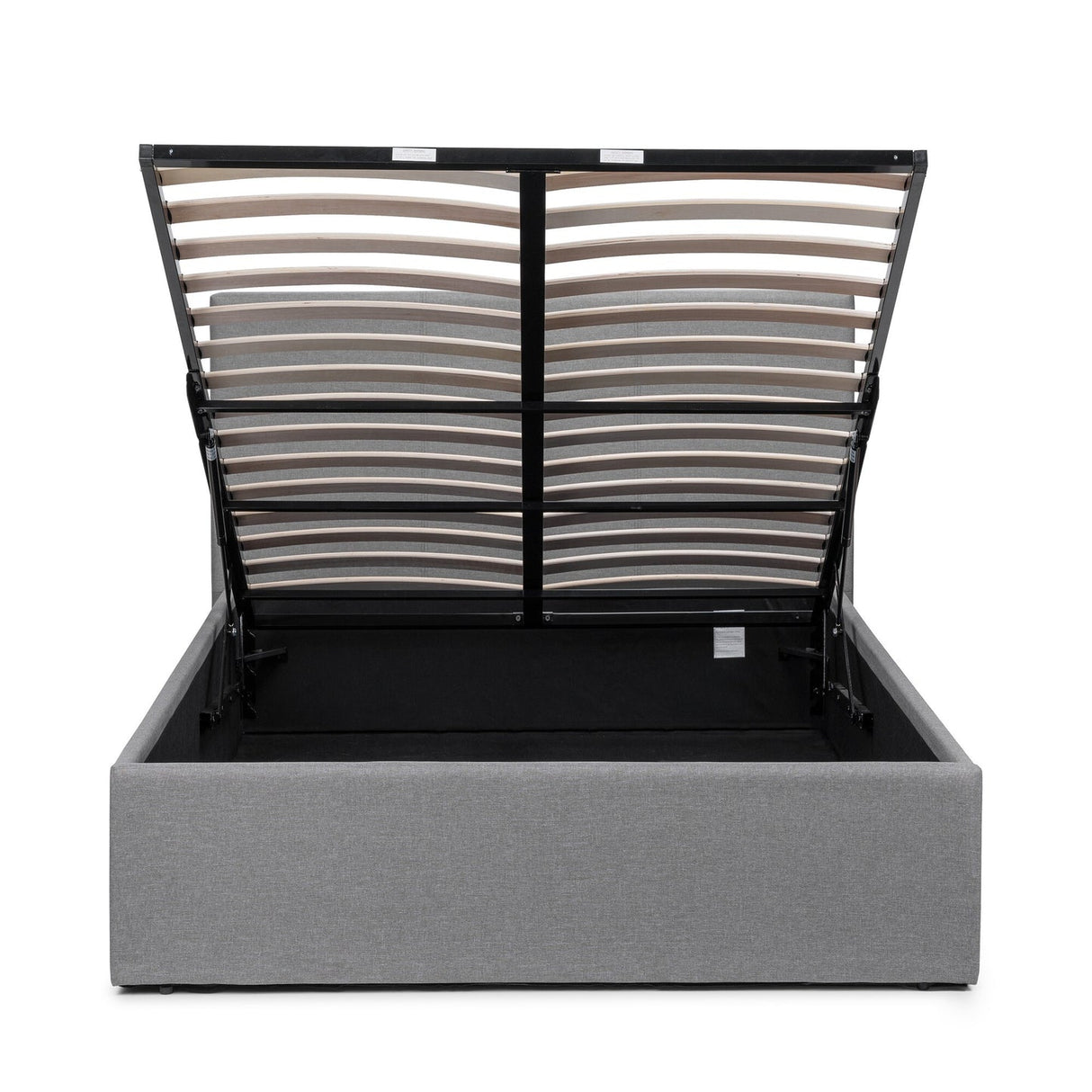 Fabric Double Ottoman Storage Bed - Rialto