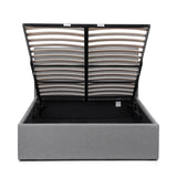 Fabric Double Ottoman Storage Bed - Rialto