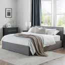 Fabric Double Ottoman Storage Bed - Rialto