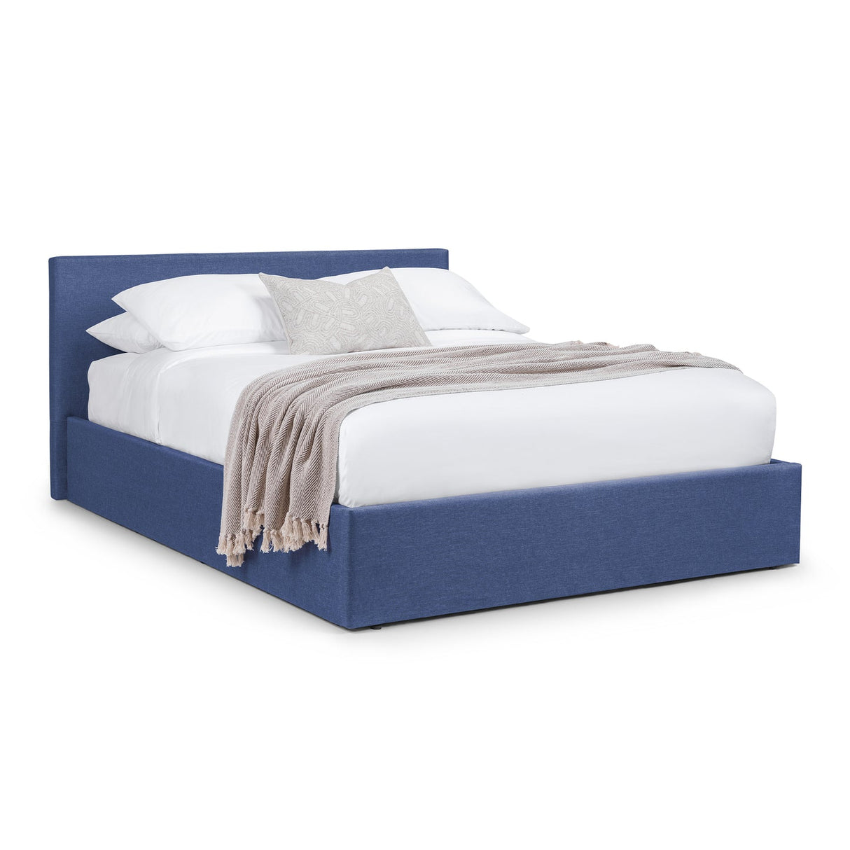 Fabric Double Ottoman Storage Bed - Rialto