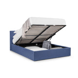 Fabric Double Ottoman Storage Bed - Rialto