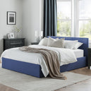 Fabric Double Ottoman Storage Bed - Rialto
