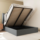 Fabric Double Ottoman Storage Bed - Verona