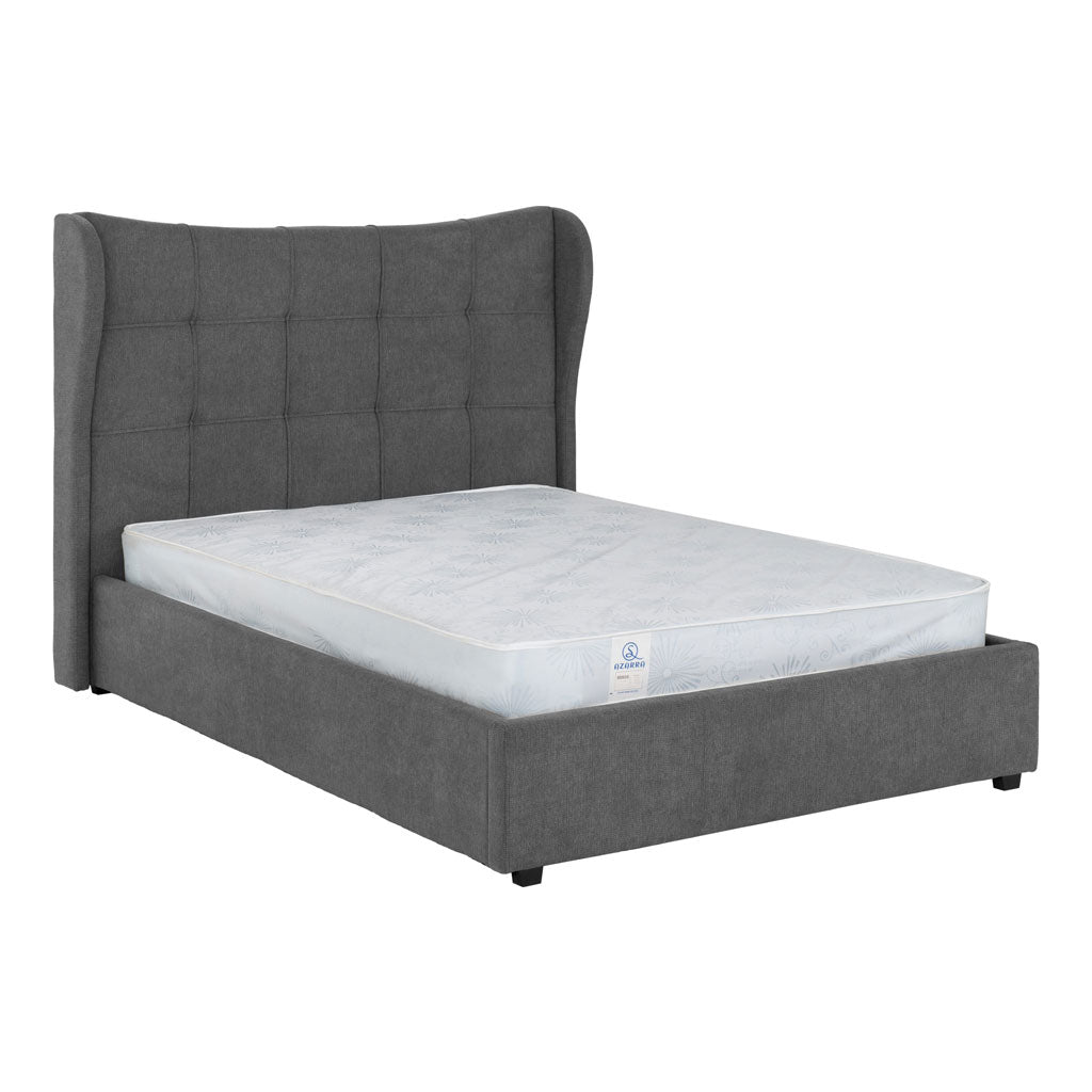 Fabric Double Ottoman Storage Bed - Verona