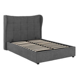 Fabric Double Ottoman Storage Bed - Verona
