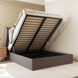 Fabric Double Ottoman Storage Bed - Verona