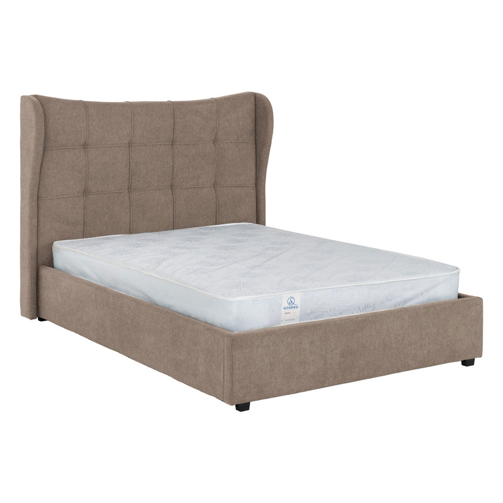 Fabric Double Ottoman Storage Bed - Verona