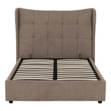Fabric Double Ottoman Storage Bed - Verona