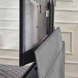 Fabric Double Ottoman TV Storage Bed - Clara