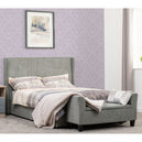 Fabric Double Ottoman Storage Bed - Amelia