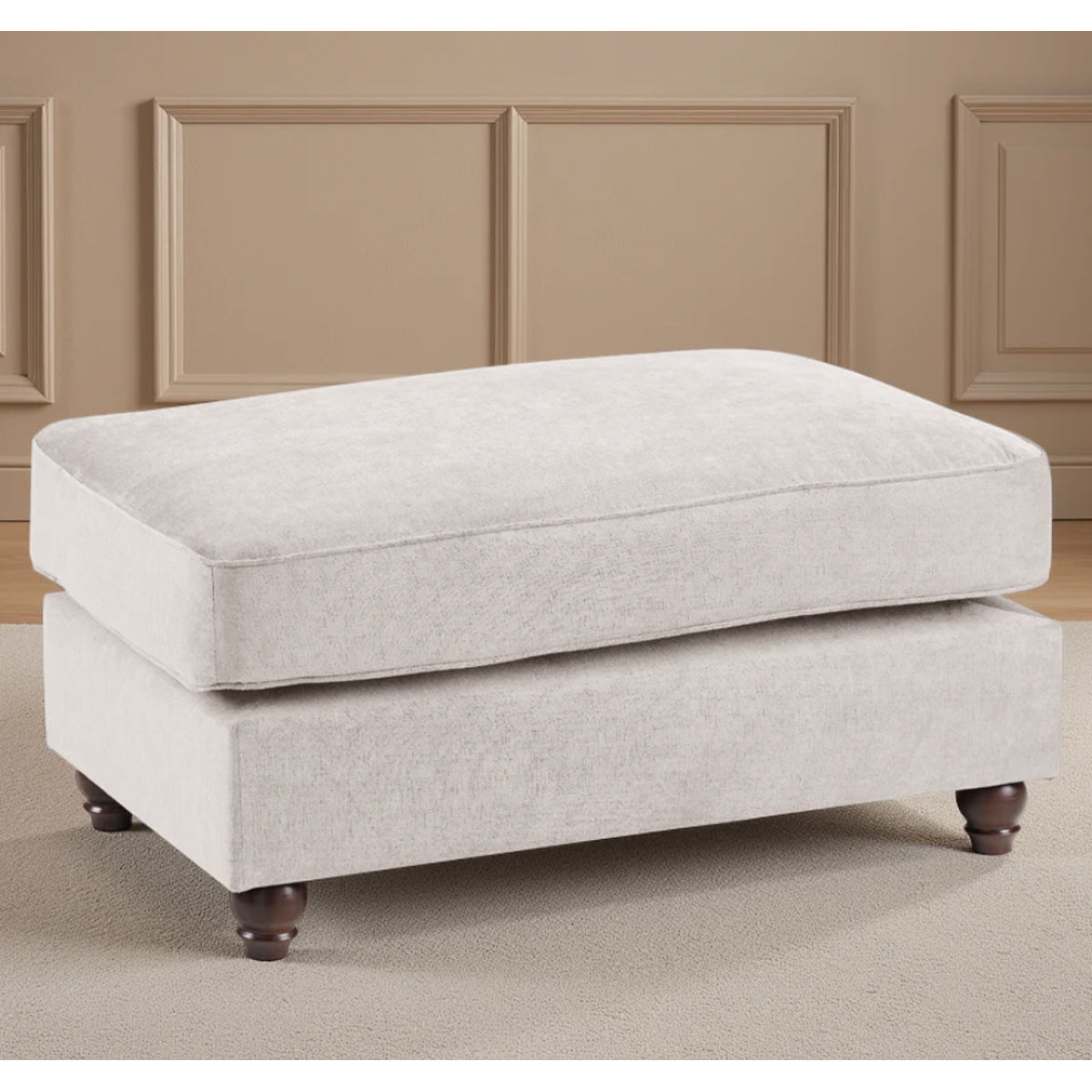 Fabric Footstool Fullback - Windsor