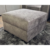 Fabric Footstool With Storage - Serena