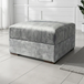 Fabric Footstool With Storage - Serena