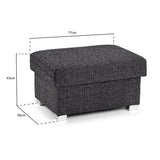 Fabric Footstool - Wilcot