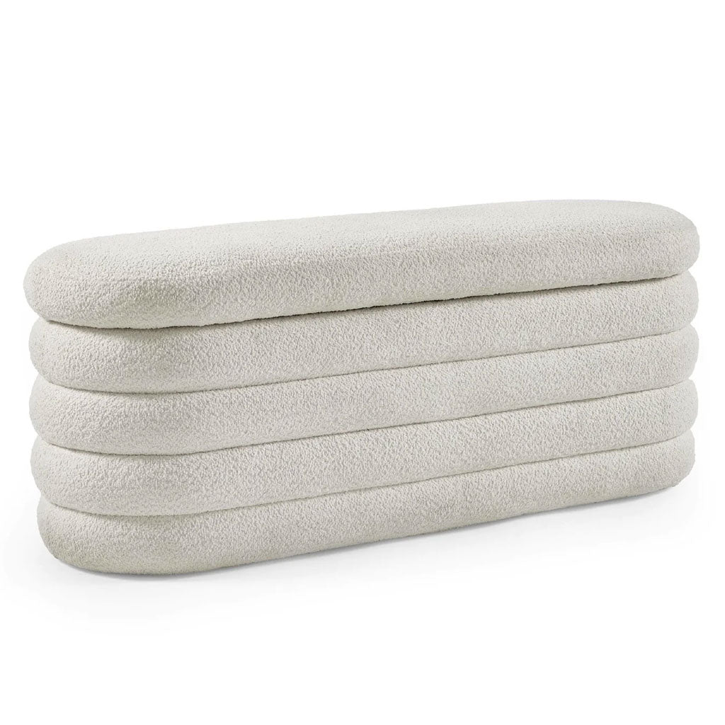 Fabric Hallway Ottoman Storage Bench - Hailey