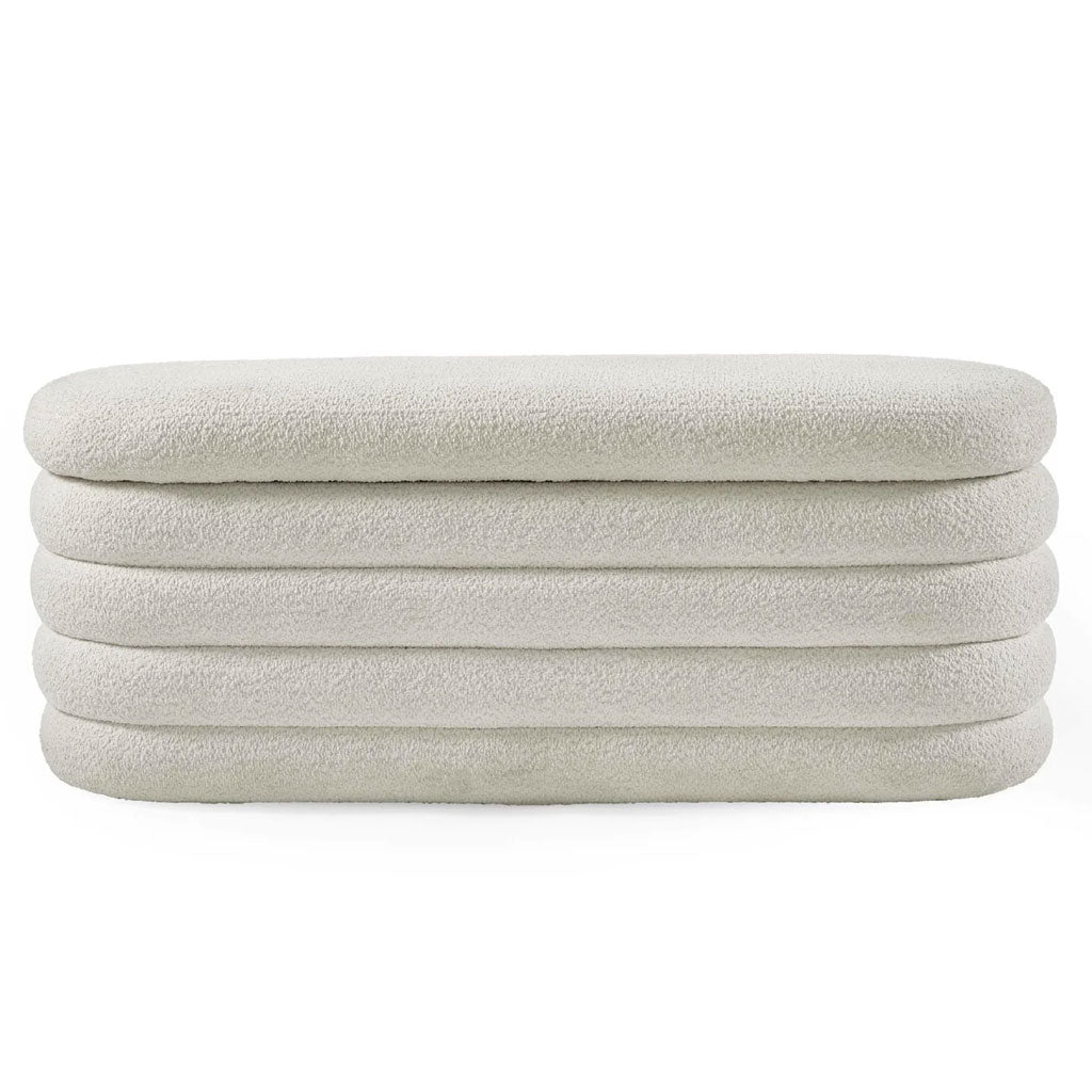 Fabric Hallway Ottoman Storage Bench - Hailey