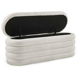 Fabric Hallway Ottoman Storage Bench - Hailey