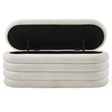 Fabric Hallway Ottoman Storage Bench - Hailey